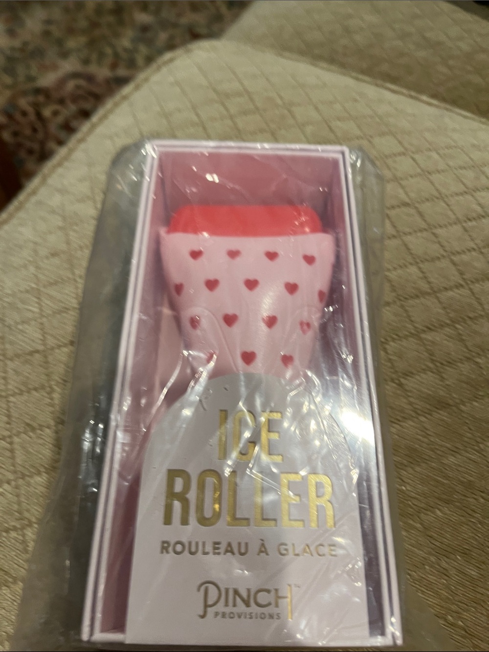 Pinch Provisions Pink Heart Ice Roller – Cooling Facial Roller